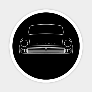 Hillman Minx Series VI classic car outline graphic (white) Magnet